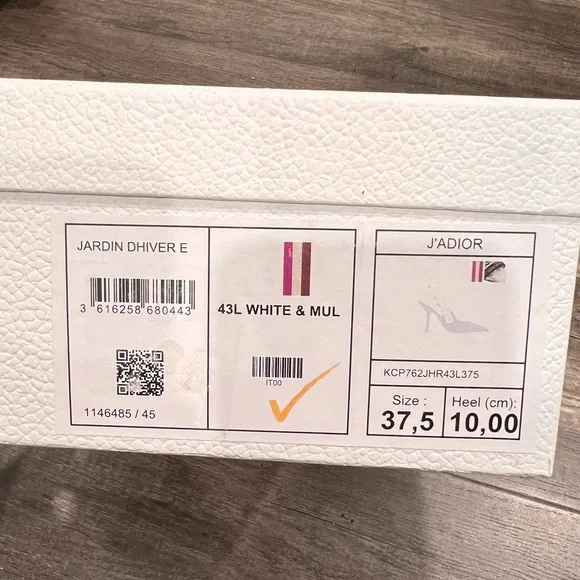 Dior J'Adior Jardin Dhiver Multicolor Embroidered slingback Heels - Picture 3 of 7